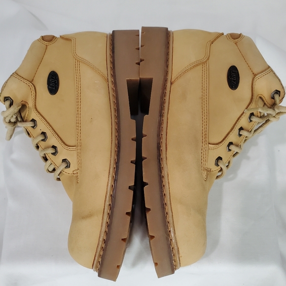 Lugz Vintage Y2K Timbs Style Construction Chukka Work Boots Grunge Logo Sz 8.5 - Picture 7 of 12